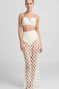 Ondra Long Skirt - White