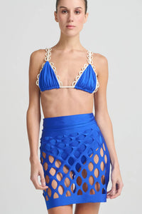 Celina Mini Skirt - Blue